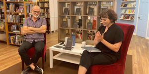 Daniel MacIvor and Alison Uhma at On Paper Books